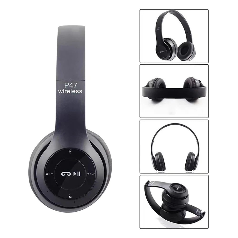 Wireless Headphones Bluetooth 5.0 Earphones Foldable HIFI 3D Stereo Bass Headset Sport Music Gaming Earphone For Phone Laptop PC