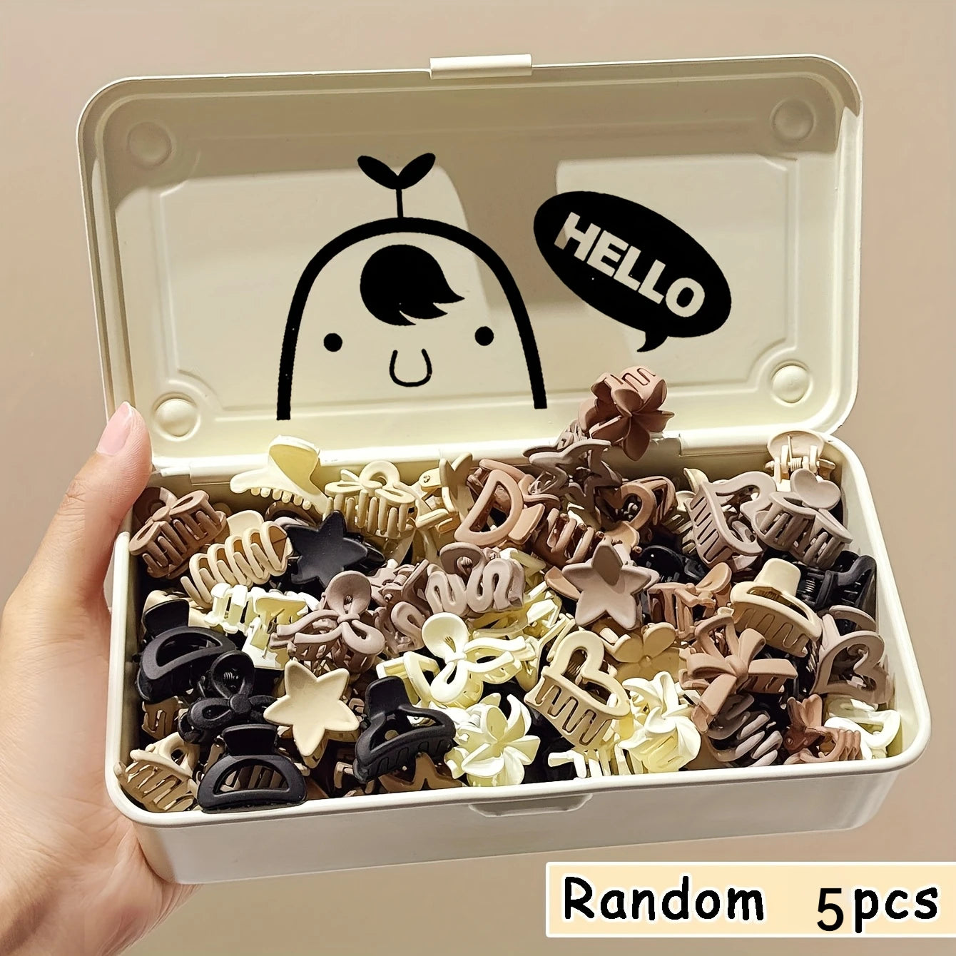 5/10/20/30pcs Beige Mixed Pack Small Clips, Cute Girl Accessories - Perfect for Daily Use, Special Occasions, or Travel Gifts - Acros