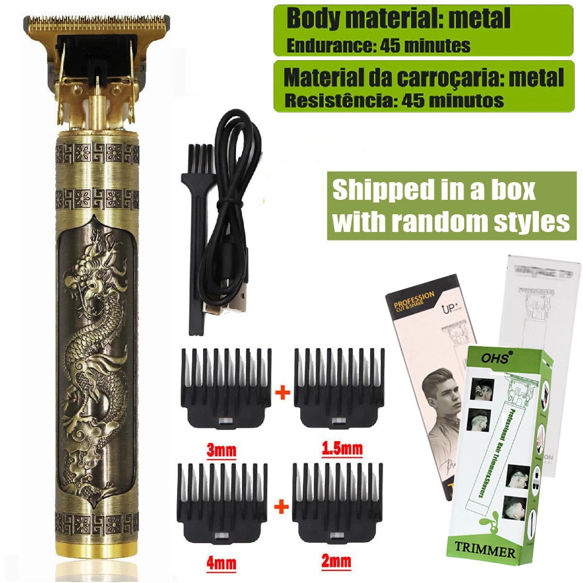 T9 Hair Clipper Repair Beard Shaving Body Hair Trimmer Clippers Electric Machine Men Haircut Machine 0mm Barber Shaver - Acros