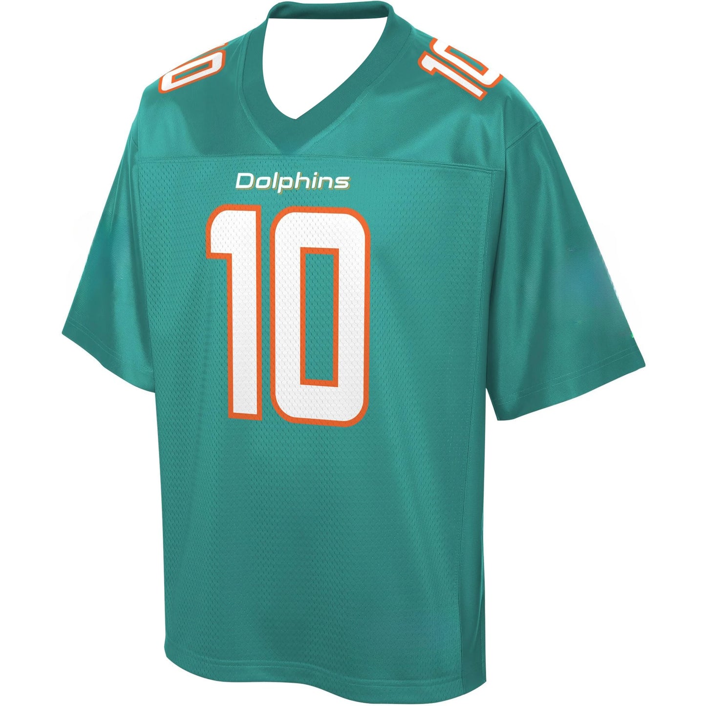 Ansoff football jersey in teal with orange and white accents, featuring "Hill 10" lettering and 3D HD print details.