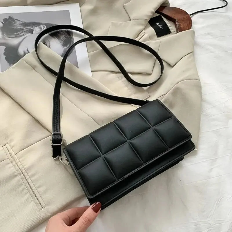 Fashion Brand Designer Women Shoulder Bag Small PU Leather Female Crossbody Bag Trend Classic Handle Handbag Women - Acros
