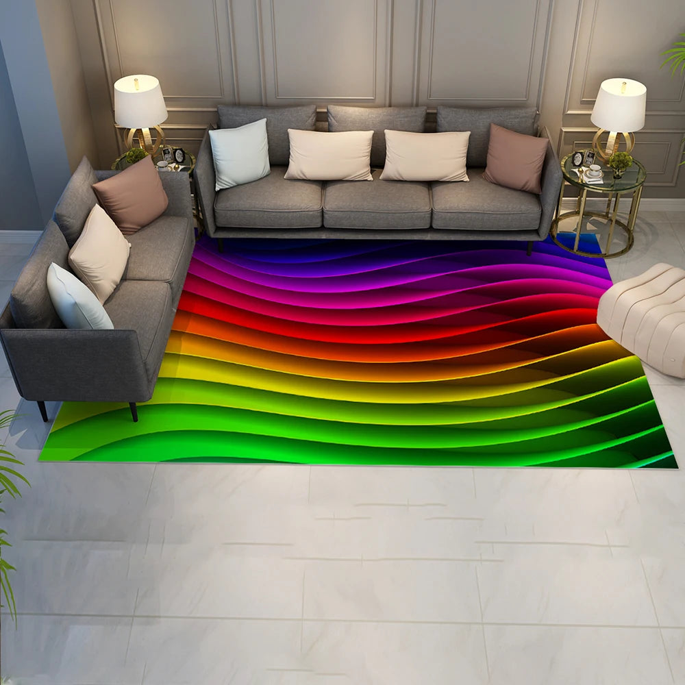 Nordic 3D Printed Large Carpet Space Series Floor Mat Living Room Home Decor Bedroom Rug Prayer Upholstery