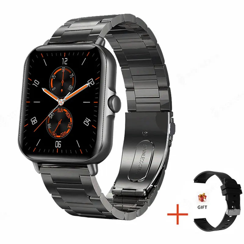 2025 2.01'' Smart Watch BT Call Play Music Heart Monitor Smartwatch Fitness Clock Digital Sports Watches for Men Women Android