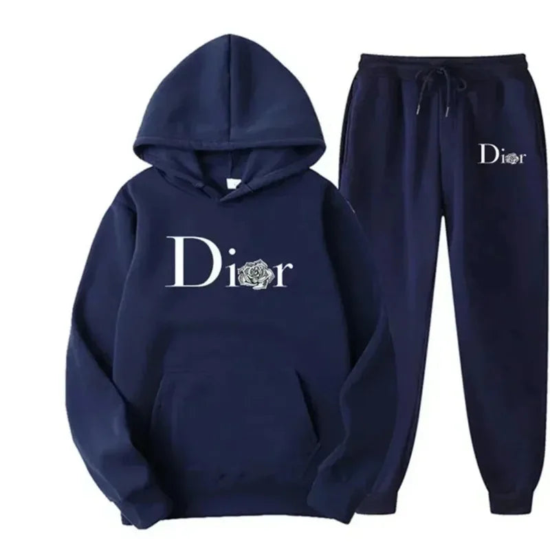 Men's Hooded Sweatshirt Autumn-Winter Set, New Unisex Two-Piece Set for Fitness, Jogging and Leisure - Acros