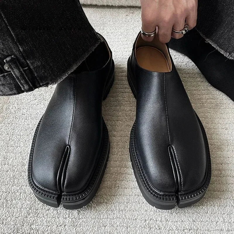 Shoes for Men Women Genuine Leather Classic Split Toe Shoes Casual Shoes Unisex Flat Shoe Comfortable Design Men Shoe Zapatos - Acros