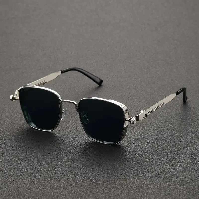 2025 Polarized Sunglasses Men High End Handsome Driving Special Anti UV High Quality Metal Punk Fashion Trends Sunglasses - Acros