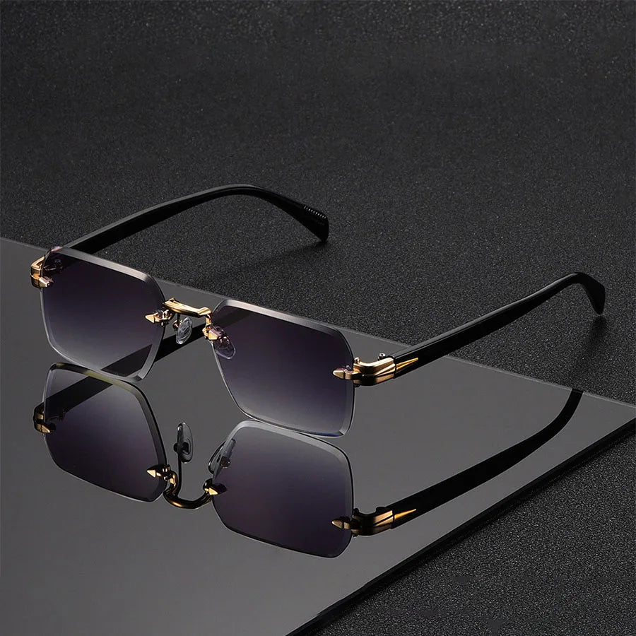 Classic Unisex Fashion Sunglasses Frameless Trendy Eyewear for Holiday Costume Suitable Best Gift for Festive Occasions - Acros