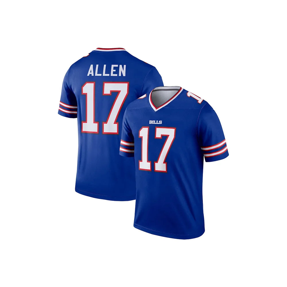 Ansoff adult Buffalo Bills football jersey featuring number 17, designed for sports and training, with team and player details visible.