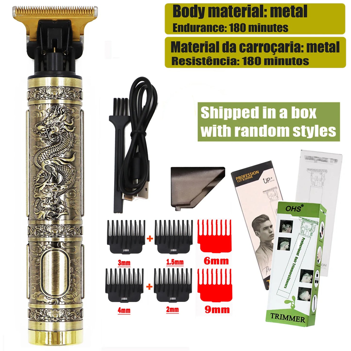 T9 Hair Clipper Repair Beard Shaving Body Hair Trimmer Clippers Electric Machine Men Haircut Machine 0mm Barber Shaver - Acros