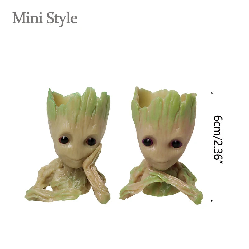 Miniature Groot figurine from Ansoff, 5cm tall, detailed handcrafted office desk decor, cartoon tree man ornament for home decoration
