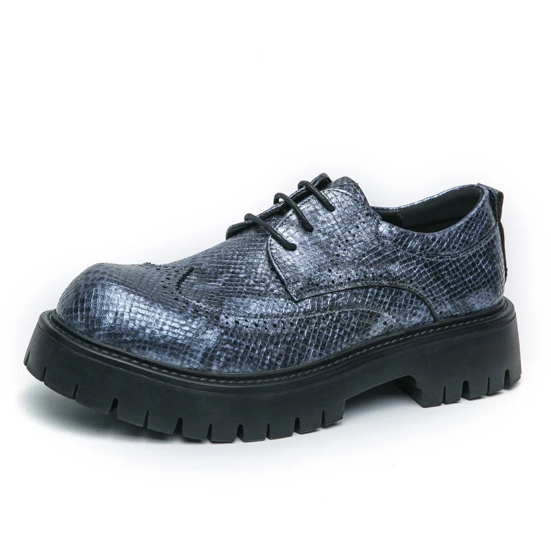 Men's Ansoff luxury brogues with thick soles, elegant design, suitable for weddings, parties, and sophisticated occasions.