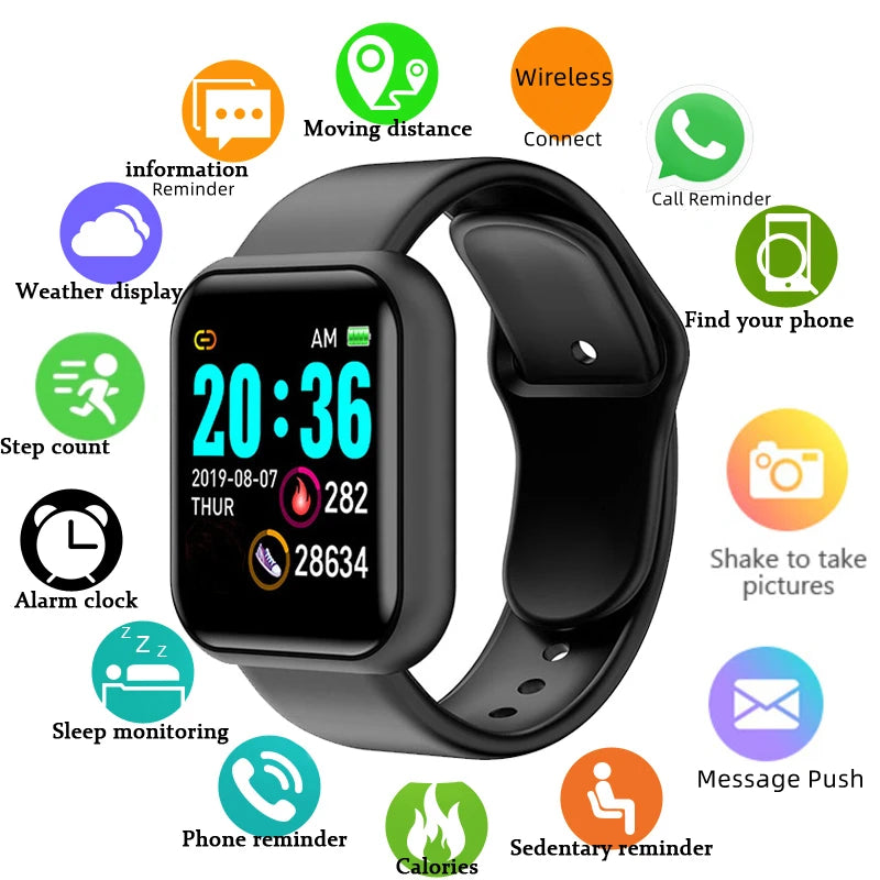 Ansoff multifunctional smartwatch for men and women with Bluetooth, fitness tracking, sleep monitor, and music control.