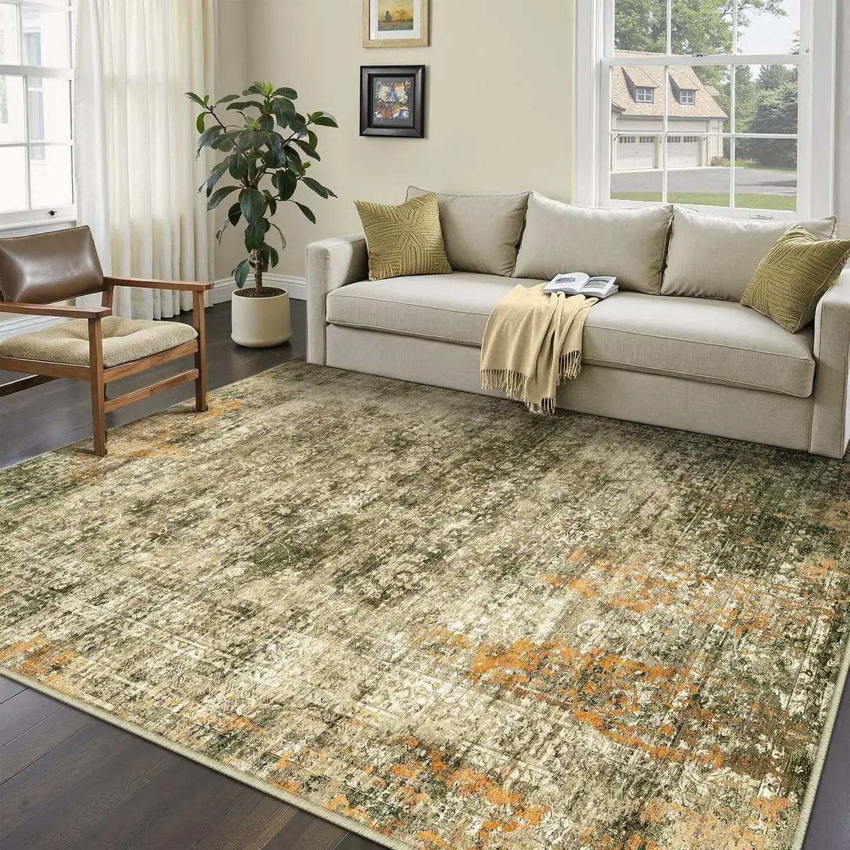 VIKAMA Nordic Light Luxury Large Carpet Living Room Sofa Tea Table Carpet Bedroom Bedside Carpet Modern Simple Home Decoration