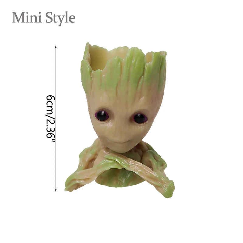 Miniature Groot figurine from Ansoff, 5cm desk decor with cartoon-style tree man ornament for home decoration.