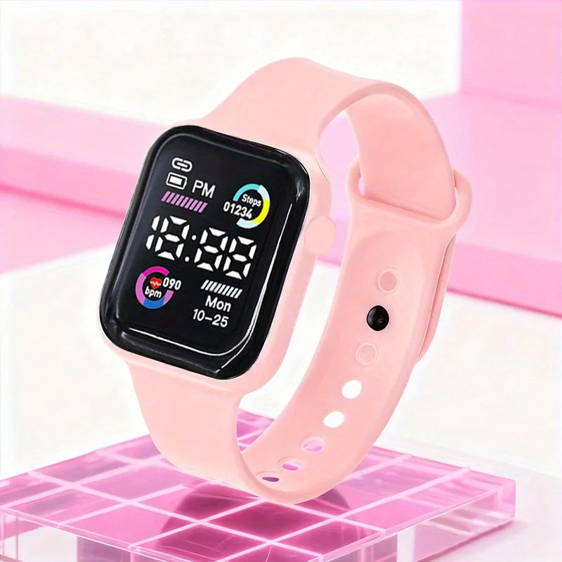 1pc Square Fashion Watch - Displays Time/Date, No Additional Features, Electronic Watch for Fashion Enthusiasts, Best Large Digi