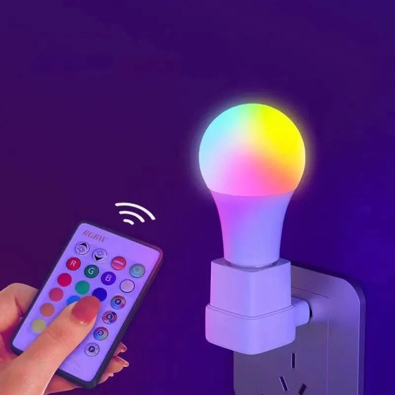 16 Colors RGB Bulb LED Multicolor Bulb E27 220V Household Lighting Dimmable 24 Key Remote Control Smart Lamp Atmosphere Light - Acros