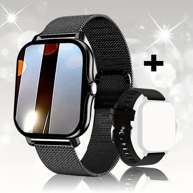Ansoff 1.83-inch sport smart watch with fitness tracking, health monitor, waterproof design, wireless calling for men and women.