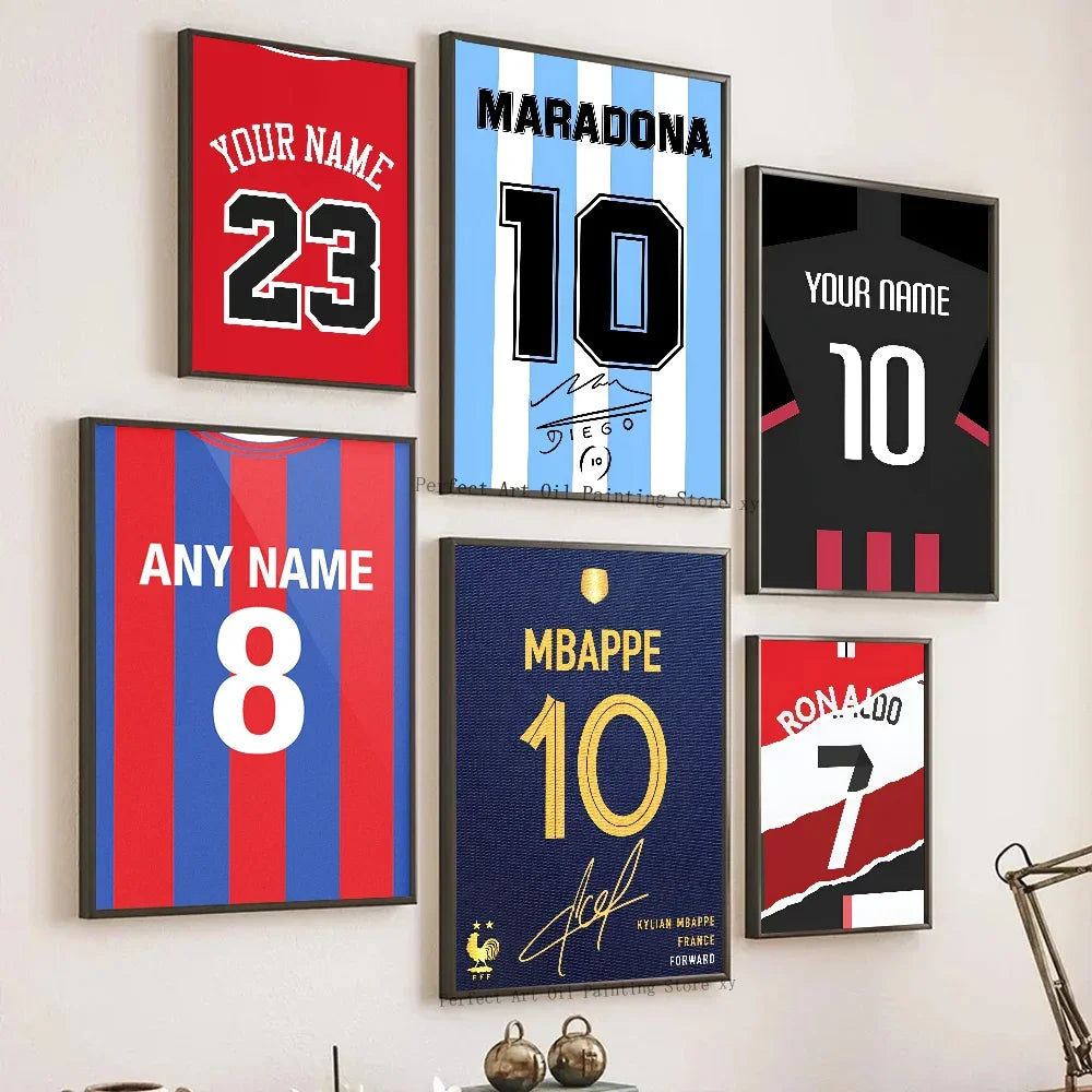 Ansoff football jersey name poster displayed as wall art in a home living room or bedroom decor setting.