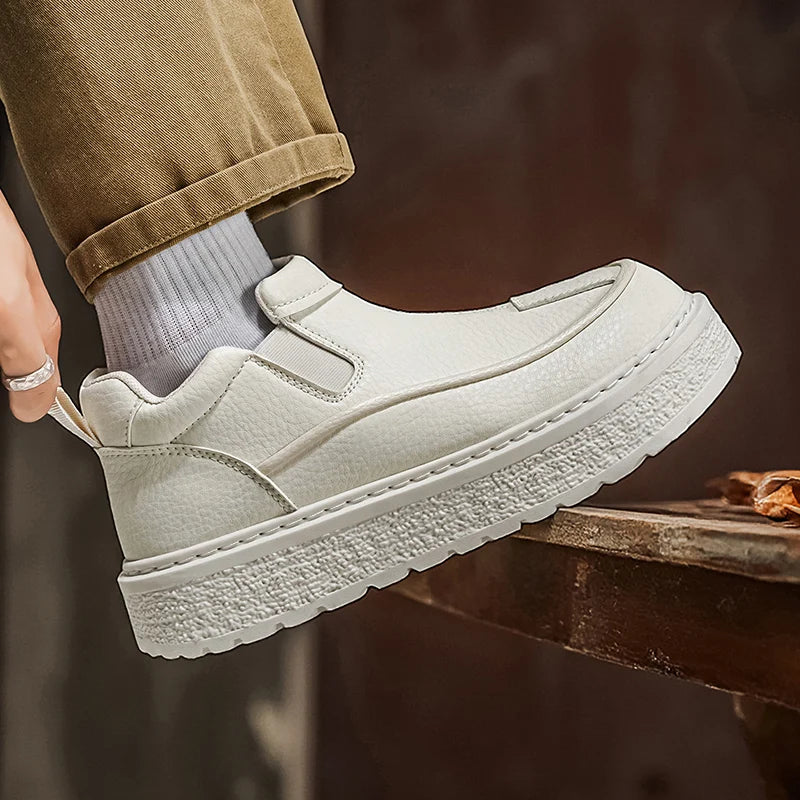Ansoff men's brown casual shoes made of durable suede, featuring a comfortable design for daily walking and stylish everyday wear.