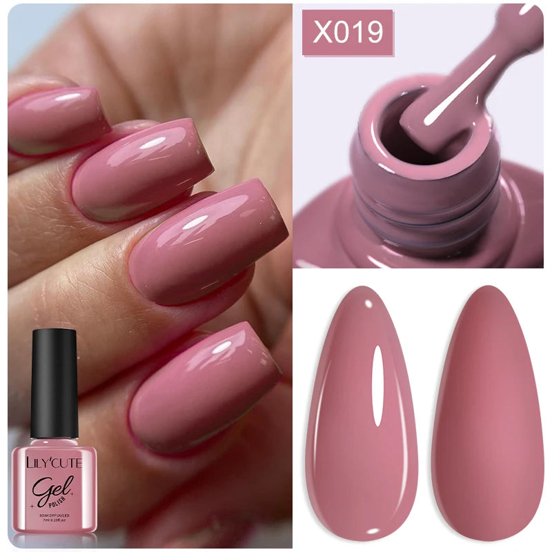 LILYCUTE 5ML Champagne Gold Reflective Glitter Liner Gel Nail Polish Bright Sparkling French Semi Permanent Nail Painting UV Gel