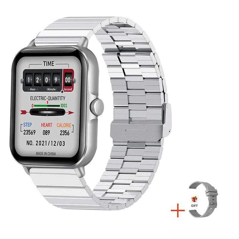 2025 2.01'' Smart Watch BT Call Play Music Heart Monitor Smartwatch Fitness Clock Digital Sports Watches for Men Women Android