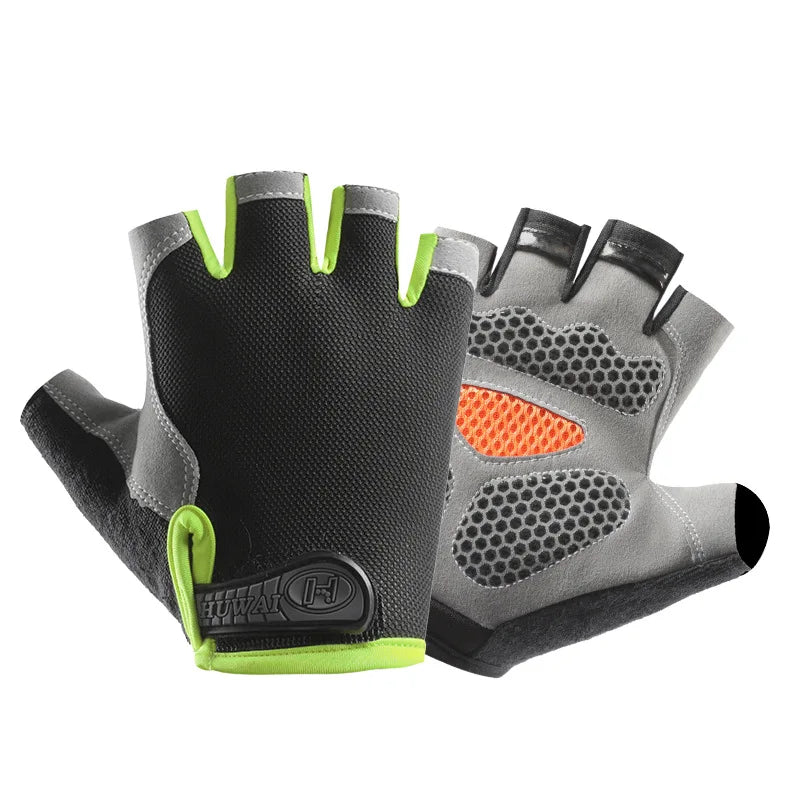 Gym Gloves Fitness Training Fingerless Women Men Bodybuilding Exercise Sports Gloves for Cycling Bicycle Anti Slip Breathable