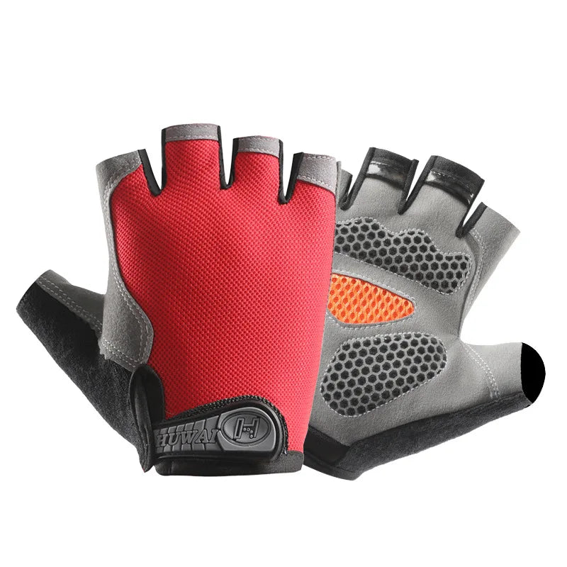Gym Gloves Fitness Training Fingerless Women Men Bodybuilding Exercise Sports Gloves for Cycling Bicycle Anti Slip Breathable