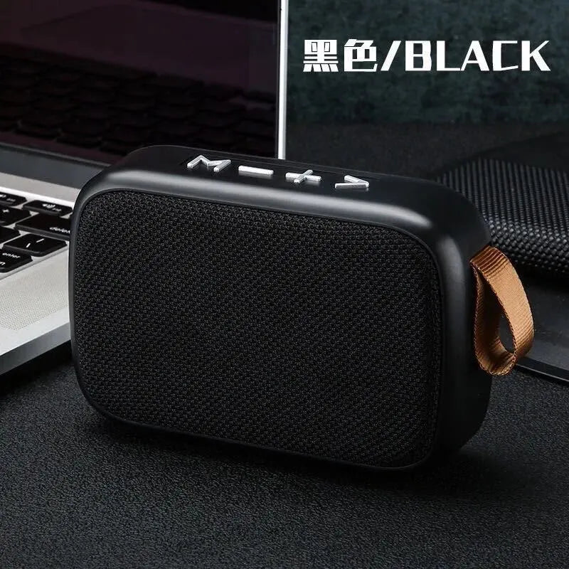 Ansoff wireless portable outdoor speaker with cloth cover, compact mini subwoofer for home and outdoor use.