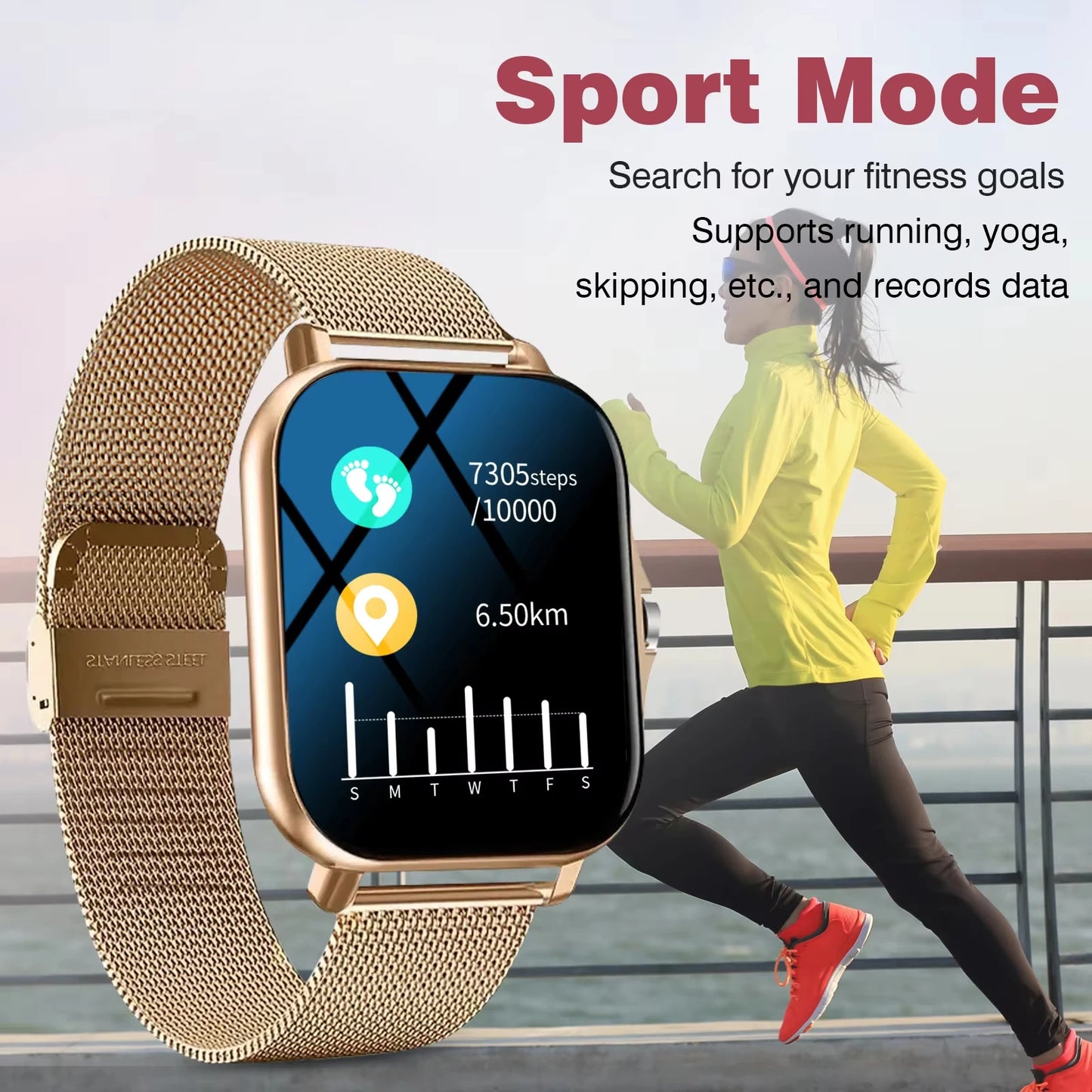 KESHUYOU New Bluetooth Call Smart Watch Information Push Men Women Health Monitoring Watch Pedometer Smart Watch For Android IOS