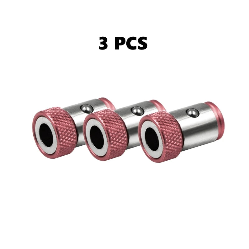 Ansoff universal magnetic alloy screwdriver bit with magnetic ring, anti-corrosion coating, and strong magnetizer for drill use.