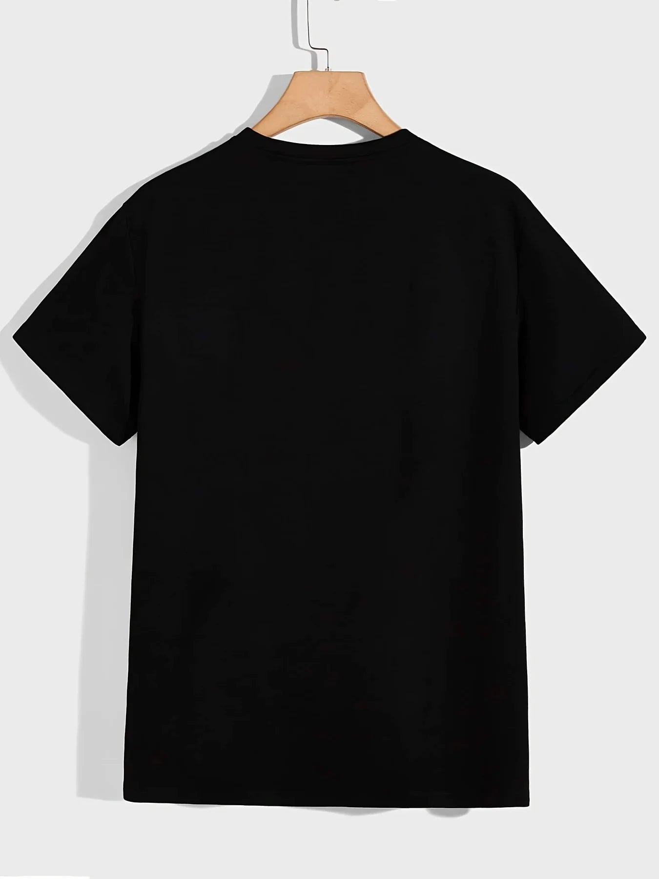 Men's Ansoff rock guitar printed casual short-sleeved T-shirt, perfect for summer, spring, and autumn wear.