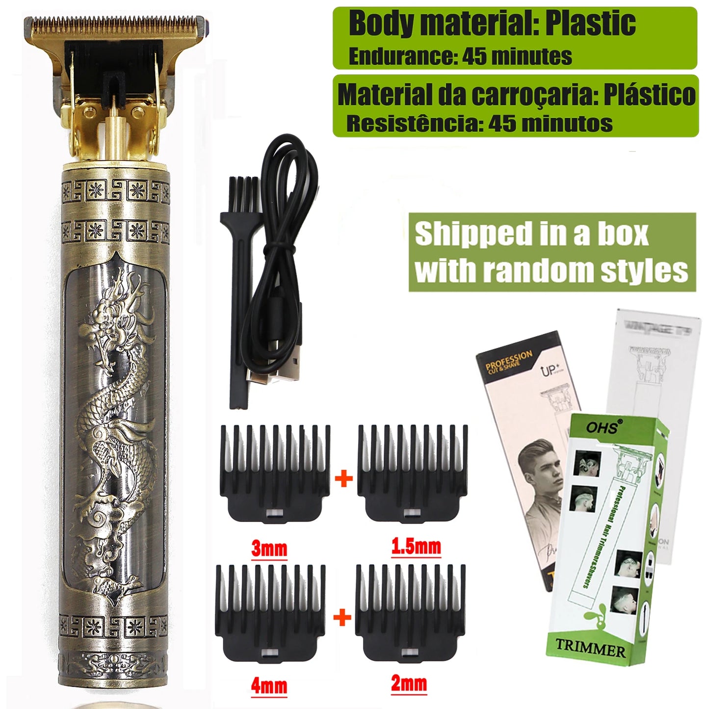 T9 Hair Clipper Repair Beard Shaving Body Hair Trimmer Clippers Electric Machine Men Haircut Machine 0mm Barber Shaver - Acros