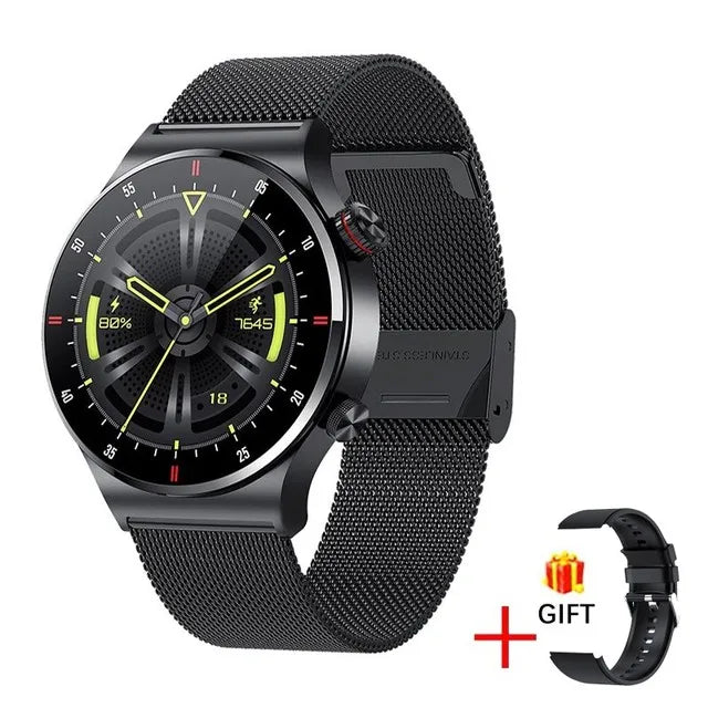 Luxury QW33 Smart Watches Men NFC Wireless Call Fitness Waterproof Sports Wrist Intelligent Smartwatches for Women Android 2025