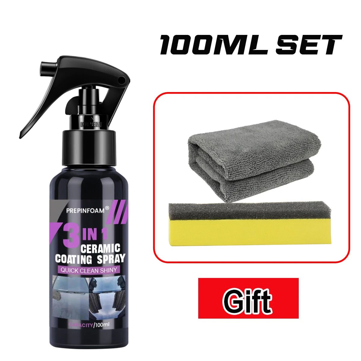 3 in 1 Car Ceramic Nano Coating Liquid Coatin Nano Crystal Hydrophobic Layer Polishing Paint Coating Agent Polish Nanos Coatings - Acros