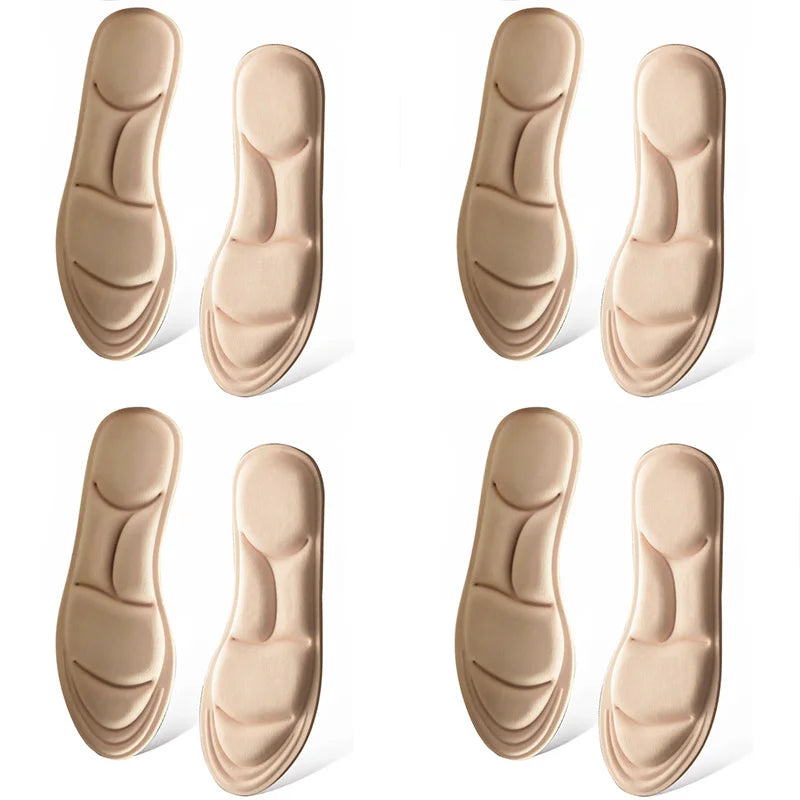 Ansoff 2, 4, or 16 pairs of 5D massage memory foam insoles with breathable cushioning for sport, running, and orthopedic shoe support.