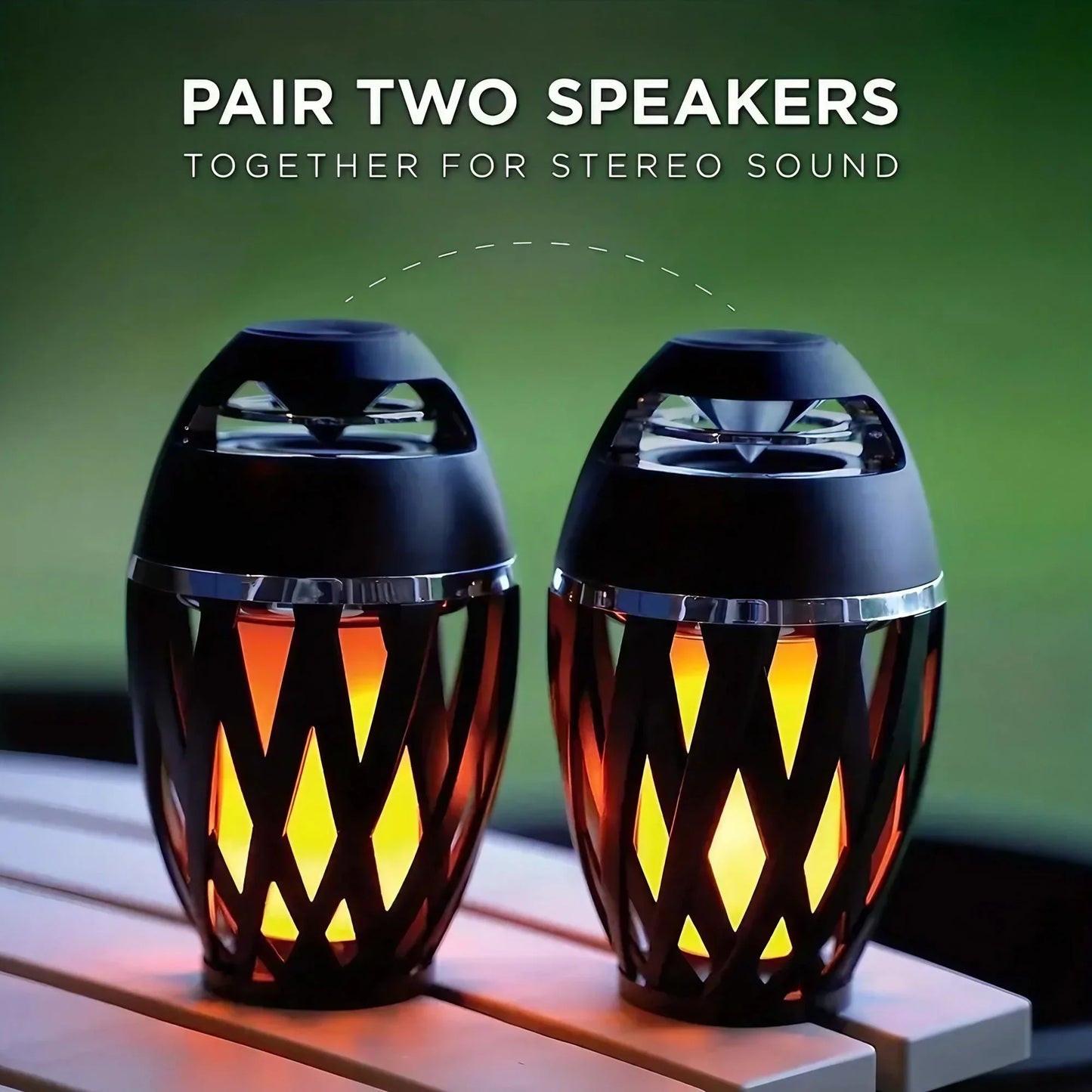 Bluetooth 5.0 Portable Speaker LED Torch 5W Bass 2000mAh IPX5 Waterproof Outdoor Home Party Speaker