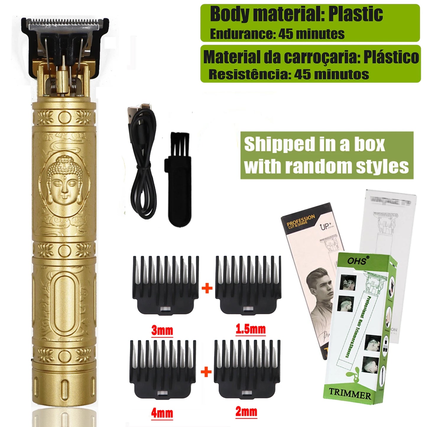 T9 Hair Clipper Repair Beard Shaving Body Hair Trimmer Clippers Electric Machine Men Haircut Machine 0mm Barber Shaver - Acros