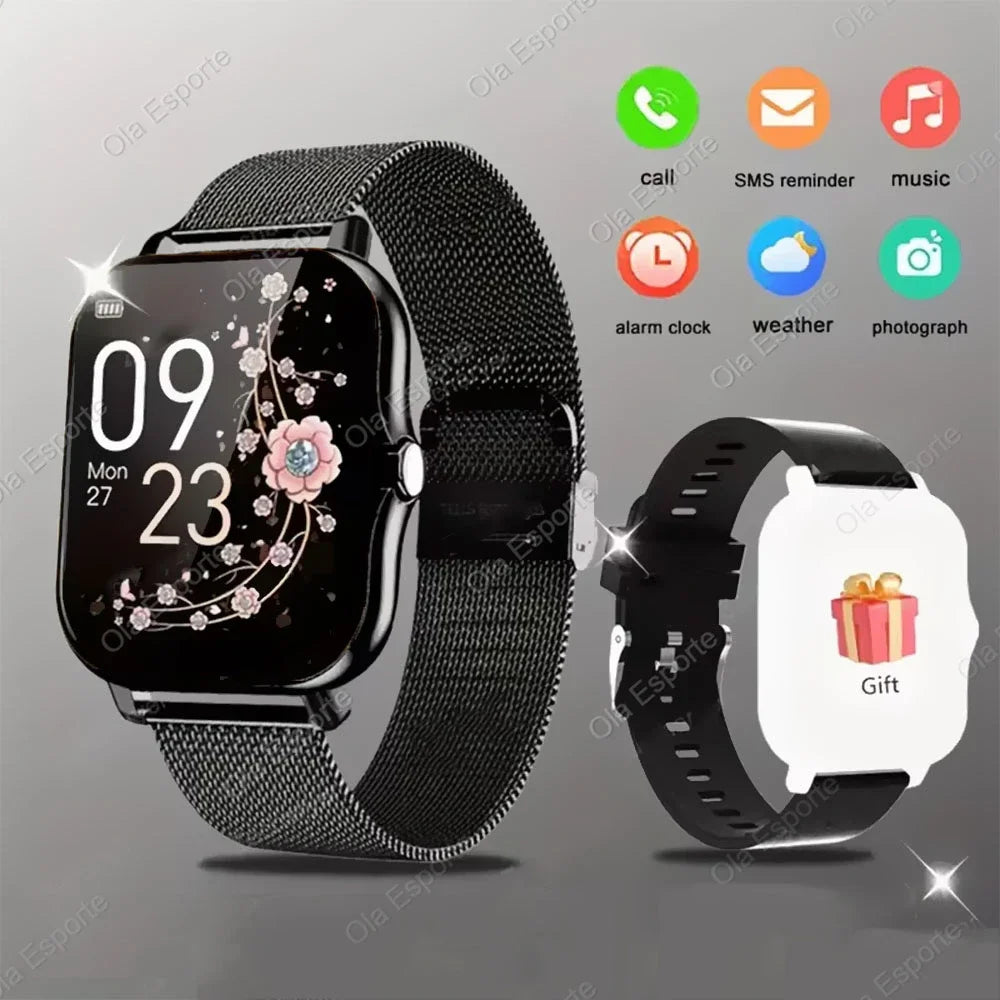 New Smart Watch Android Phone 2.01'' Infinite Screen Bluetooth Call Blood Oxygen/Pressure Monitoring Smart Watch Women Men Band