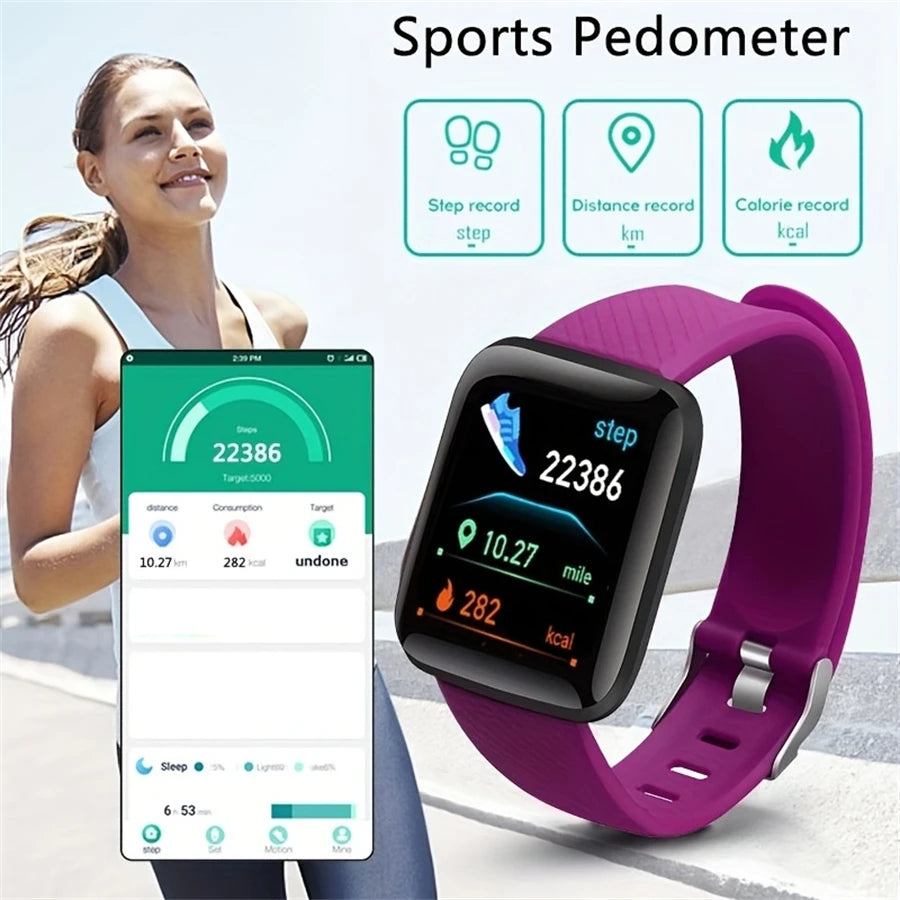 Smartwatch Men Women Wristwatches Smart Watch Message Fitness Monitor Bracelet Birthday Gift Electronic Clock For Android IOS - Acros