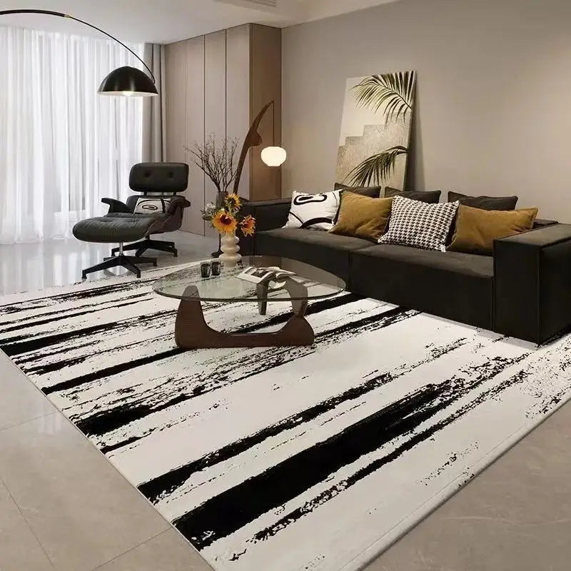 Nordic Light Luxury Large Carpet for Living Room Geometric Bedroom Area Rugs Washable Outdoor Balcony Floor Mat Lounge Sofa Rug