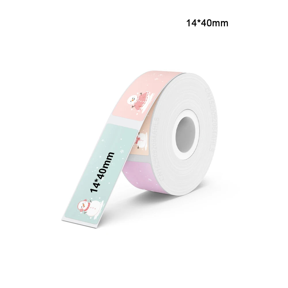 Portable Mini Printer Marklife P12 Thermal Printer Adhesive Sticker Labeling Machine P12 Label Maker or 1PK Continues Label Tape - Acros