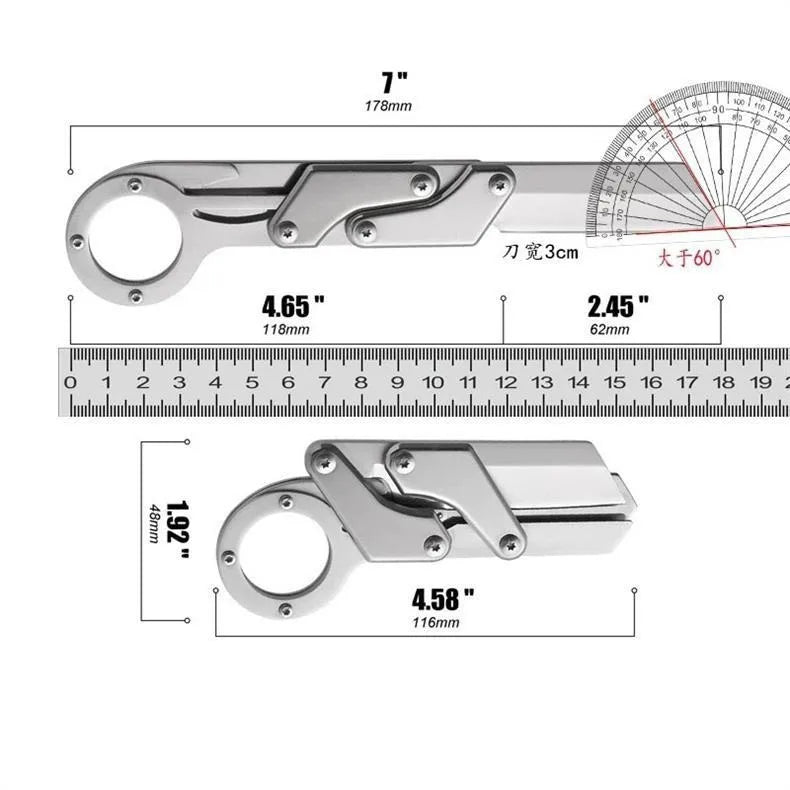 Ansoff outdoor folding knife with high hardness, multifunctional blade, and convenient mechanical design.