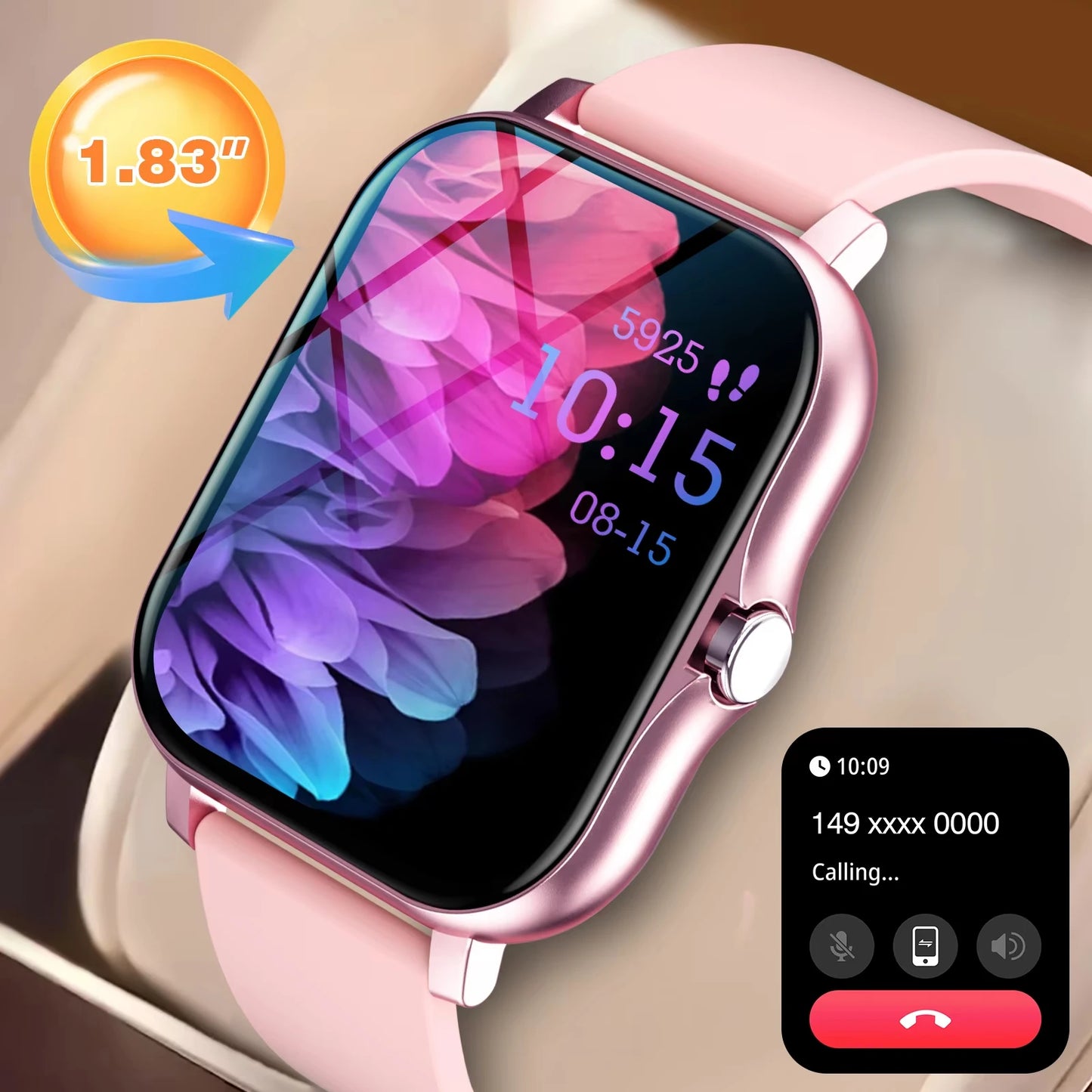 KESHUYOU New Bluetooth Call Smart Watch Information Push Men Women Health Monitoring Watch Pedometer Smart Watch For Android IOS