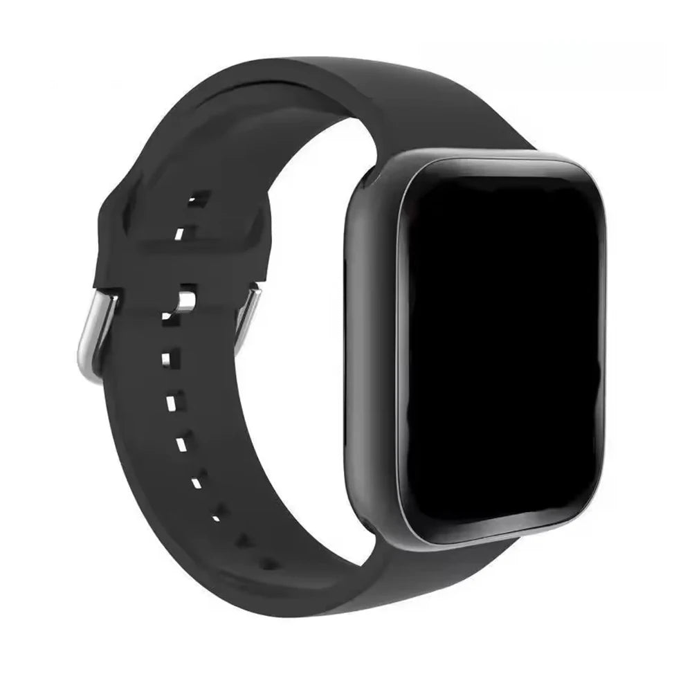 Ansoff 2025 smartwatch for men and women with 1.73-inch screen, Bluetooth call, blood oxygen, and pressure monitoring.