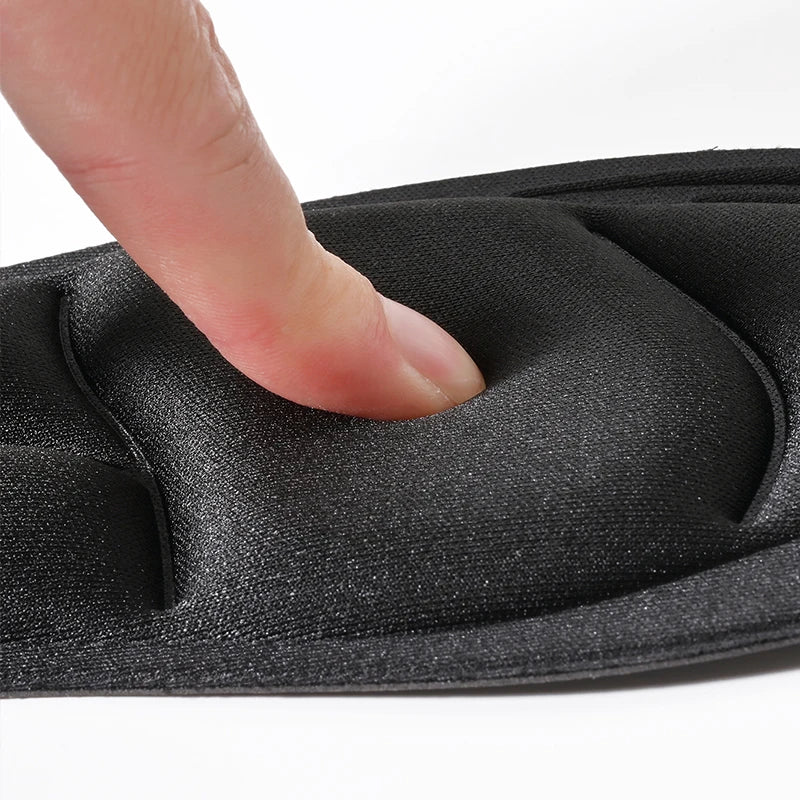 Pair of breathable Ansoff 5D massage memory foam insoles for shoes, providing cushioned comfort and orthopedic support for sports and running.