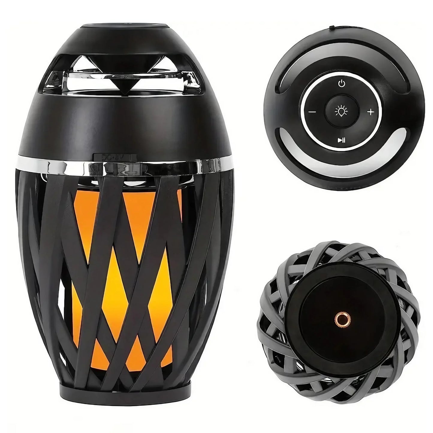 Bluetooth 5.0 Portable Speaker LED Torch 5W Bass 2000mAh IPX5 Waterproof Outdoor Home Party Speaker