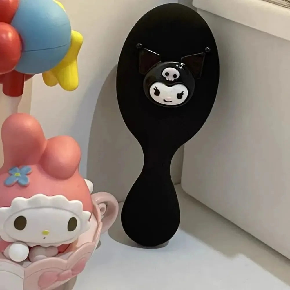 Sanrio Kuromi Cinnamoroll Air Cushion Comb Hello Kitty Air Cushion Comb Kawaii Hello Kitty Y2k Things Black Portable Combs Girls - Acros