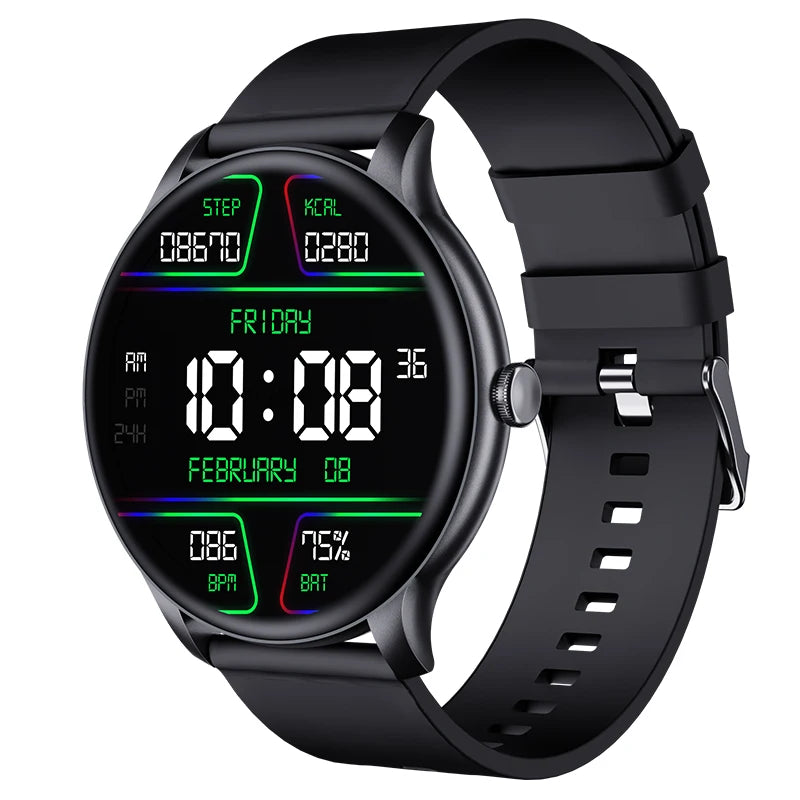 Ansoff men's and women's smartwatches with fitness tracker, blood pressure monitor, Bluetooth call feature, display screen, and sports design