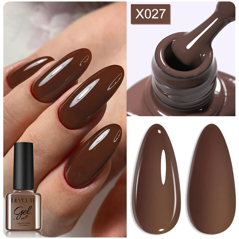 LILYCUTE 5ML Champagne Gold Reflective Glitter Liner Gel Nail Polish Bright Sparkling French Semi Permanent Nail Painting UV Gel