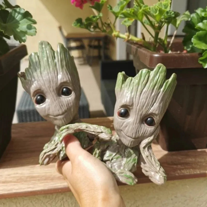 Miniature Groot figurine by Ansoff, 5cm desktop decor with cartoon tree design for home decoration and handcrafted office display